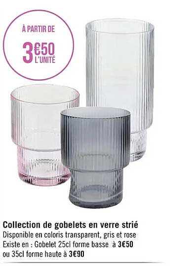 Verre Strie Carrefour