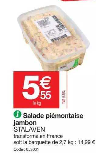 Offre Salade Piémontaise - Brient chez Costco