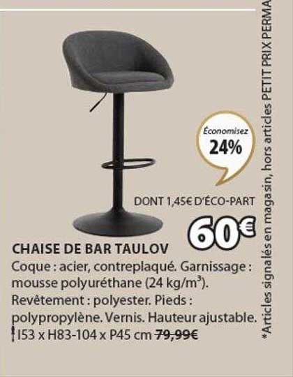 JYSK Chaise De Bar Taulov