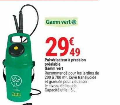 Pulvérisateur à pression GAMM VERT 5 L - Gamm vert