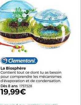 Promo La Biosphère Clementoni chez PicWicToys 