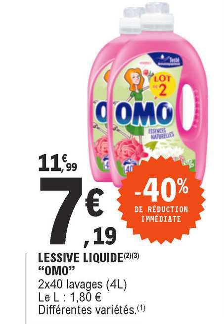 Promo: Lot Unilever Omo Lessive Liquide (Valeur 22500 Eur)!! - France,  Produits Neufs - Plate-forme de vente en gros