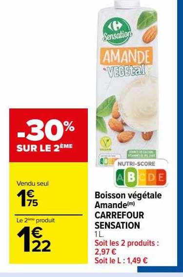 Promo Boisson V g tale Amande Carrefour Sensation Chez Carrefour Market promo-boisson-v-g-tale-amande-carrefour-sensation-chez-carrefour-market