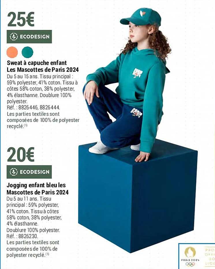 Ensemble Sweat + Pantalon + Casquette Moollyfox Huntrix 3 Pièces - Enfant, Motif Dessin Animé, Coton/polyester