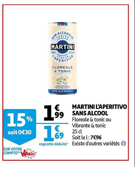 Promo Martini l'Apéritivo Sans Alcool Floreale chez E.Leclerc