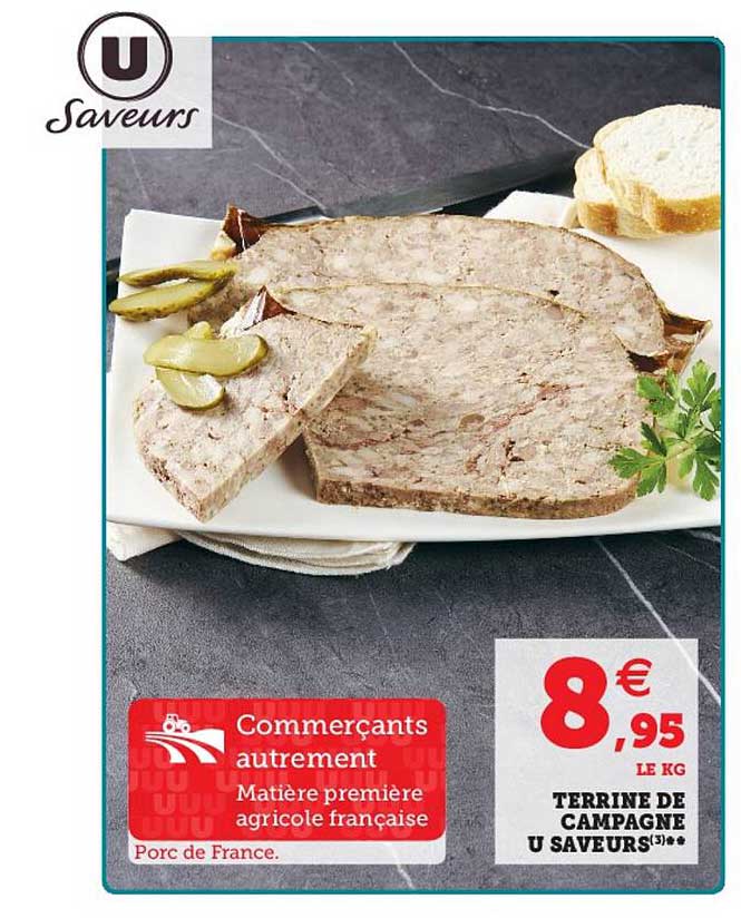 Promo Terrine De Campagne U Saveurs chez Super U iCatalogue.fr