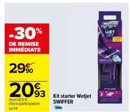 Swiffer Kit Iniziale: 1 Manico + 4 Ricariche Perfette Per La Polvere - Profumato, Per Pavimenti E Superfici