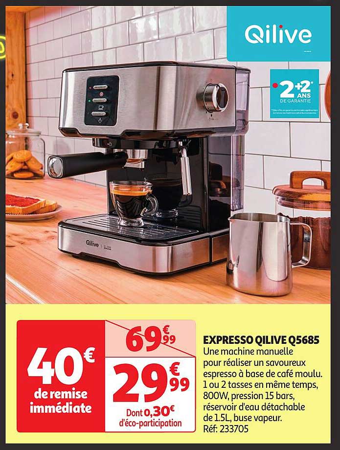 Promo Expresso Qilive Q5685 chez Auchan iCatalogue.fr