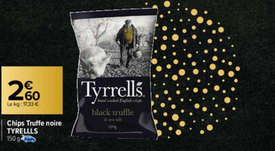 Promo Chips Truffe Noire Tyrrells Chez Carrefour Market Icatalogue Fr