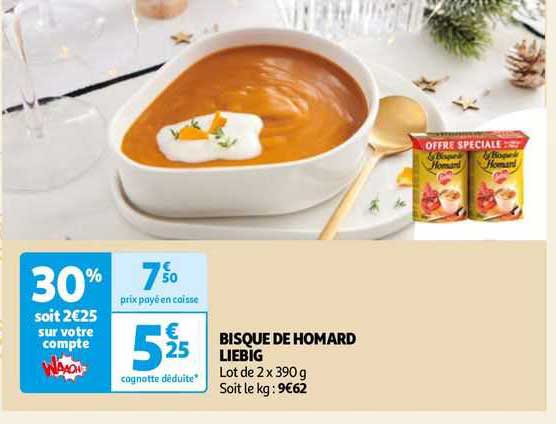 Promo Bisque De Homard Liebig chez Auchan - iCatalogue.fr