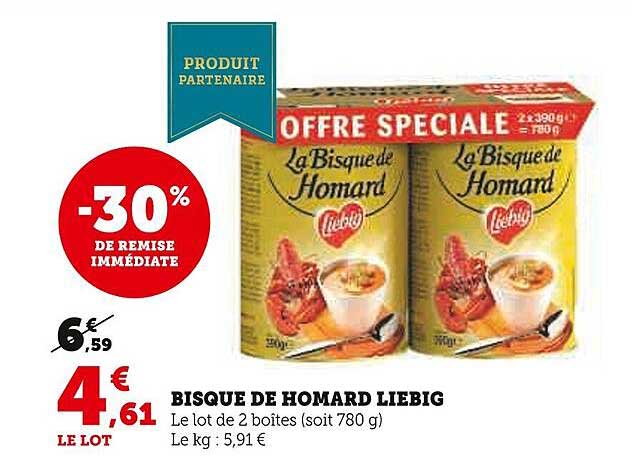 Promo Bisque De Homard Liebig chez Super U - iCatalogue.fr