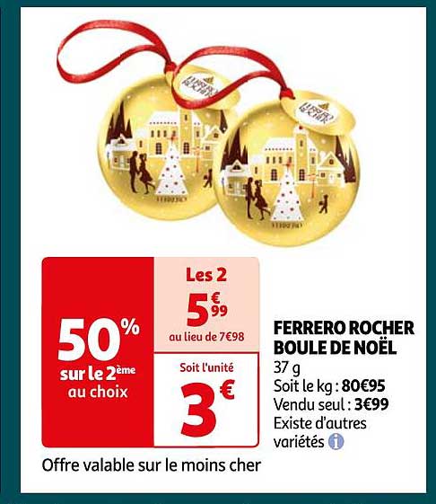 Promo Ferrero rocher ferrero chez Auchan