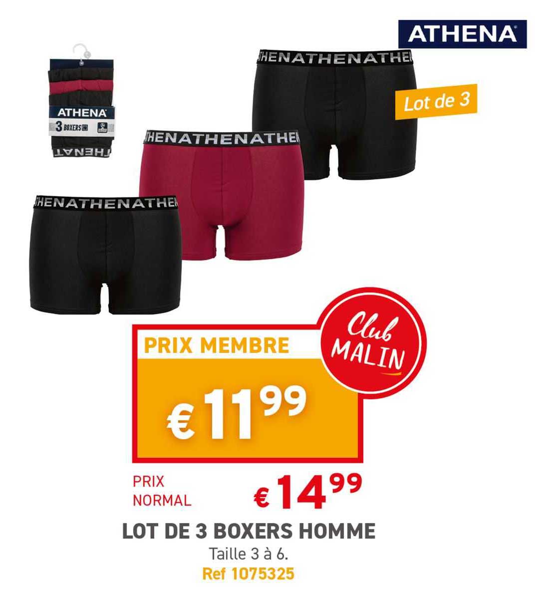 JACK & JONES Lot De 3 Boxers Bourgogne Homme Bourgogne - Prêt