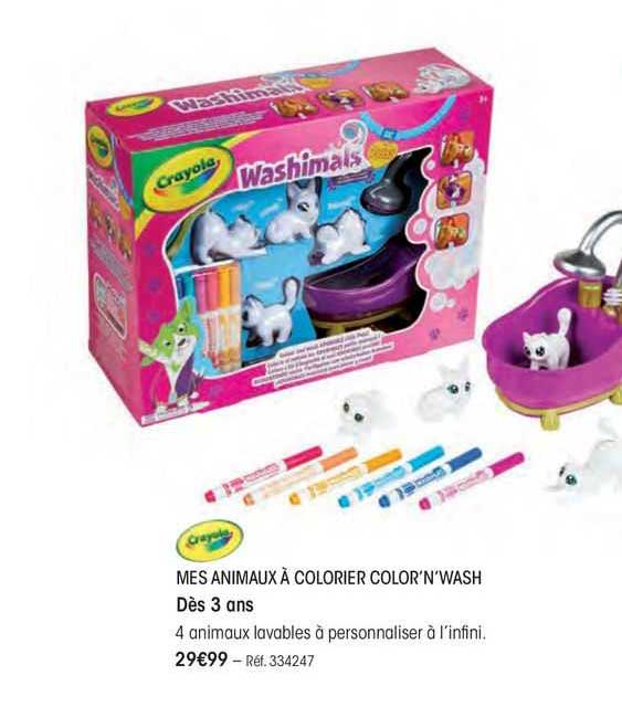 Washimals - Ms Animaux à Colorir - Coffrt au millur prix Washimals - Ms Animaux à Colorir - Coffrt au millur prix