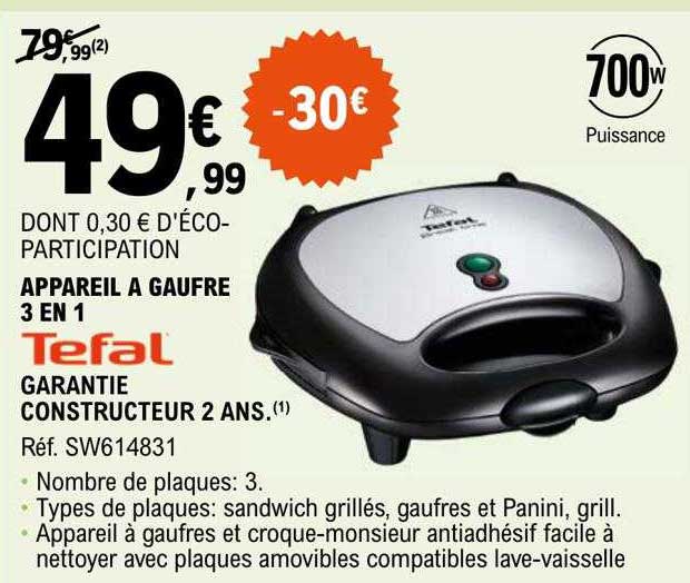 Gaufrier Professionnel Royal Catering - 3 Gaufres Belges Simultanées, 1500W, Minuterie, Réglage 50-300°C - Pour Cafés, Restaurants