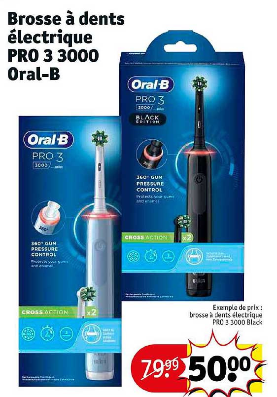 naar voren gebracht catalogus sociaal Offre Brosse à Dents électrique Pro 3 3000 Oral-b chez Kruidvat