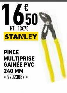 Multiprise Stanley 240mm Pince Multiprise Stanley 240 Mm - 7 Positions - Anti Pince-doigts - Fabriqué En France Multiprise Stanley 240mm Pince Multiprise Stanley 240 Mm - 7 Positions - Anti Pince-doigts - Fabriqué En France