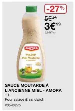 Amora Sauce Salade Moutarde Miel 1L