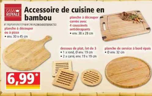 Norma Accessoire De Cuisine En Bambou Casa Royale