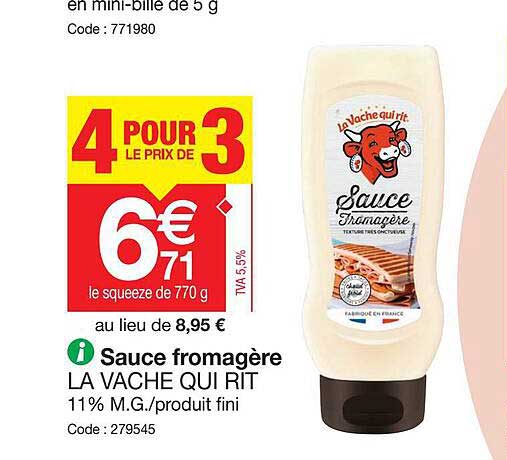 Promocash Sauce Fromagère La Vache Qui Rit