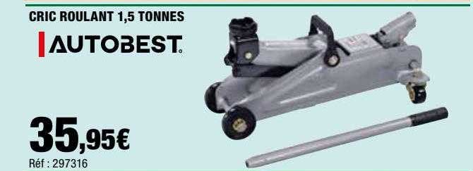 Cric Hydraulique Roulant Aluminium 1,5 Tonnes - Surbaisse, Levage De 90 à 355 Mm, Double Vérin