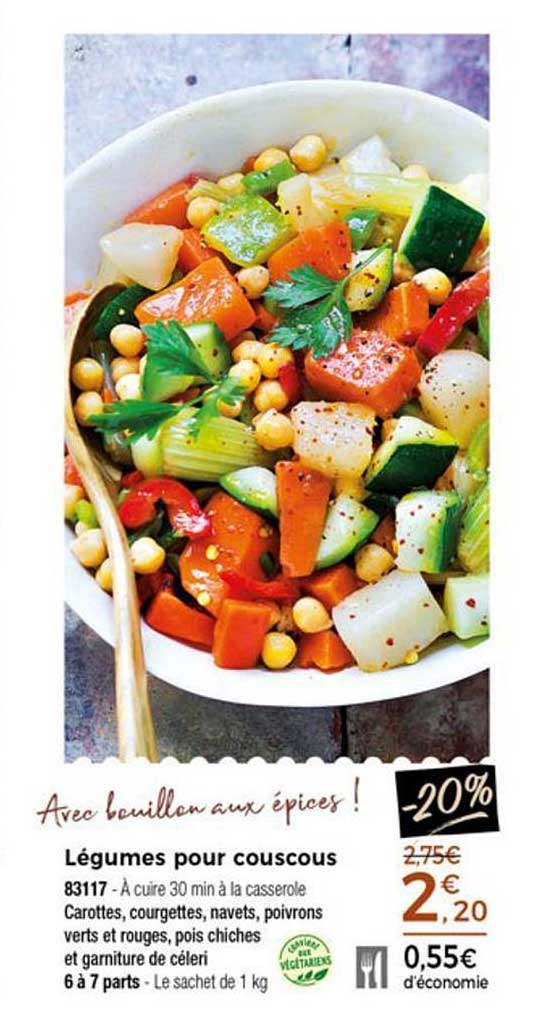 Promo Légumes Pour Couscous chez Thiriet iCatalogue.fr