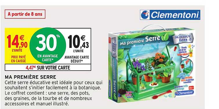 Clementoni La Mia Prima Serra - Kit Botanico Per Bambini Da 7 Anni, Giardino Fai Da Te Con Semi E Vasi