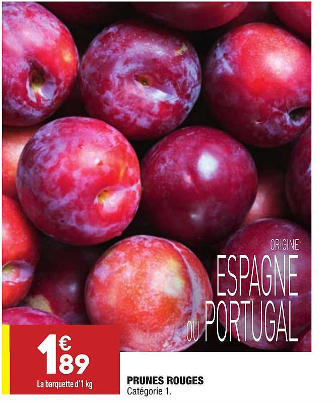 Promo Prunes Rouges chez Aldi iCatalogue.fr