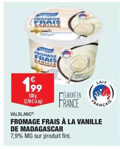 Promo Valblanc Fromage Frais à La Vanille De Madagascar Chez Aldi Icataloguefr 
