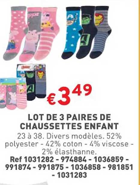 Promo Lot De 3 Paires De Chaussettes Pour Bébés chez Kruidvat