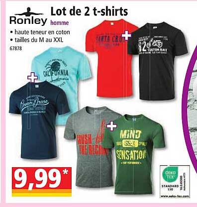 Promo Ronley Lot De 2 T-shirts chez Norma - iCatalogue.fr