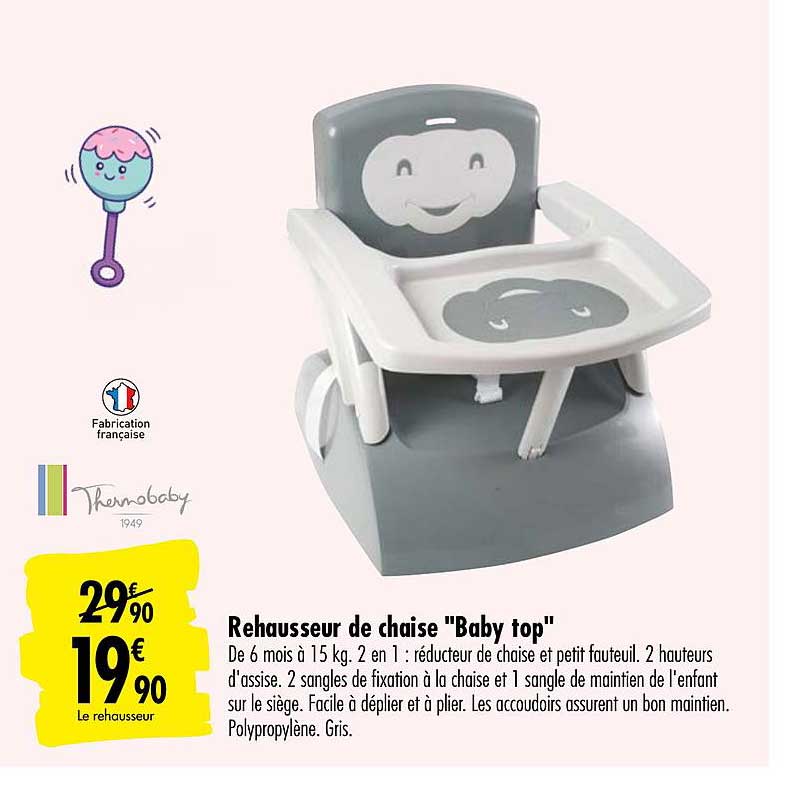 Promo Rehausseur De Chaise Baby Top Thermobaby chez Carrefour 