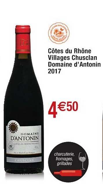 Cora Côtes Du Rhône Villages Chusclan Domaine D'antonin 2017