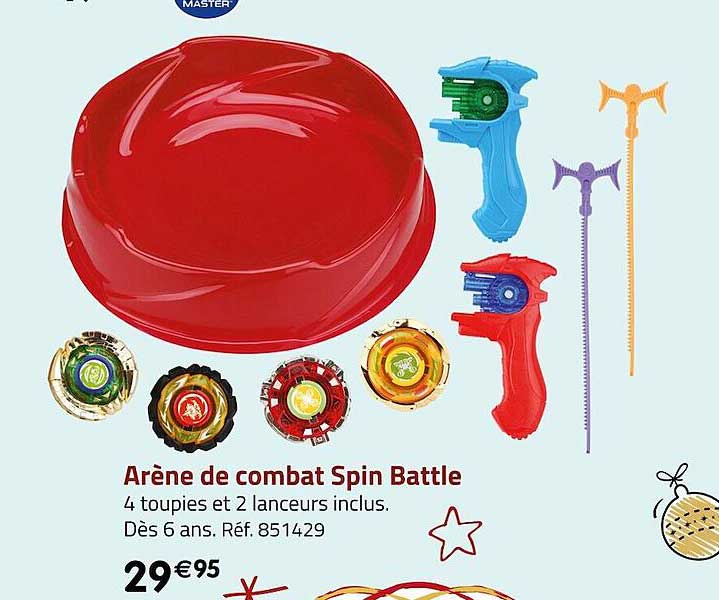 Arène De Combat Pour Toupies – Plateau Portable Avec 4 Toupies, Pour Jouer En Intérieur Ou Extérieur