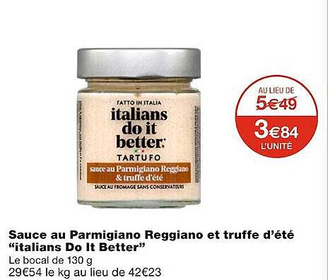 Sauce au parmesan et truffes
