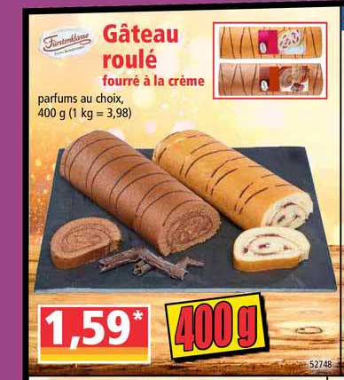 Offre Gateau Roule Fourre A La Creme Chez Norma