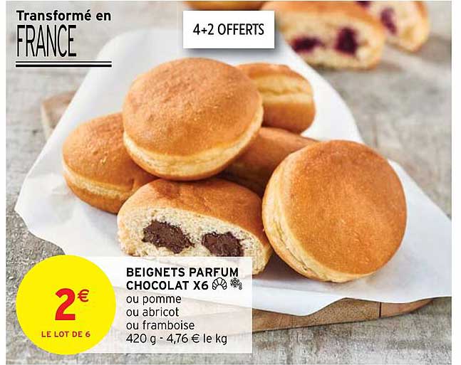 Promo Beignets Parfun Chocolat X6 chez Intermarché Hyper - iCatalogue.fr