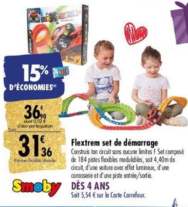 Offre Flextrem Set De Demarrage Smoby Chez Carrefour