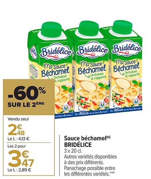 Promo Sauce Béchamel Bridélice chez Carrefour iCatalogue.fr
