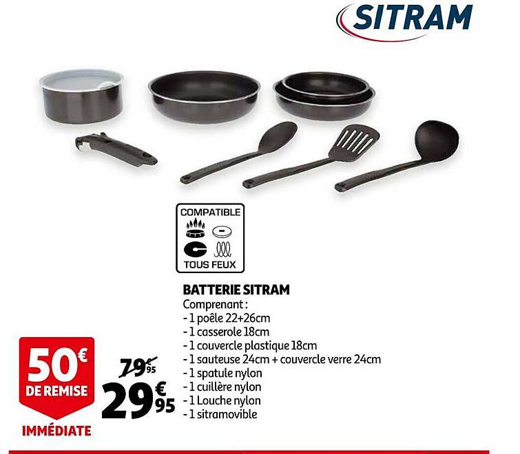 Offre Batterie Sitram chez Auchan