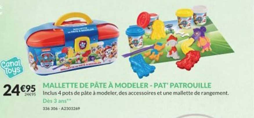 Canal Toys - Pat'Patrouille - Mallette de pâte à Modeler - dès 3