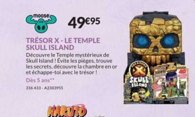 Promo Tresor X - Le Temple Skull Island chez Jouets Sajou