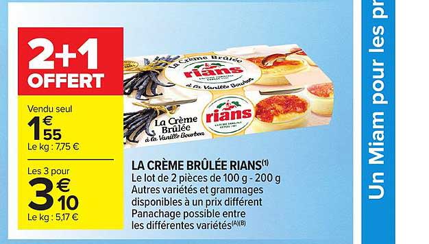 Offre L Onctueux Au Cafe Offre Speciale Rians 2 1 Offert Chez Carrefour