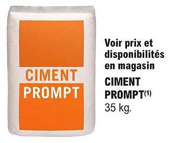 Ciment prompt outlet brico dép?t