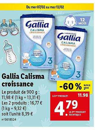 Promo Gallia Calisma Croissance Chez Lidl ICatalogue fr promo-gallia-calisma-croissance-chez-lidl-icatalogue-fr