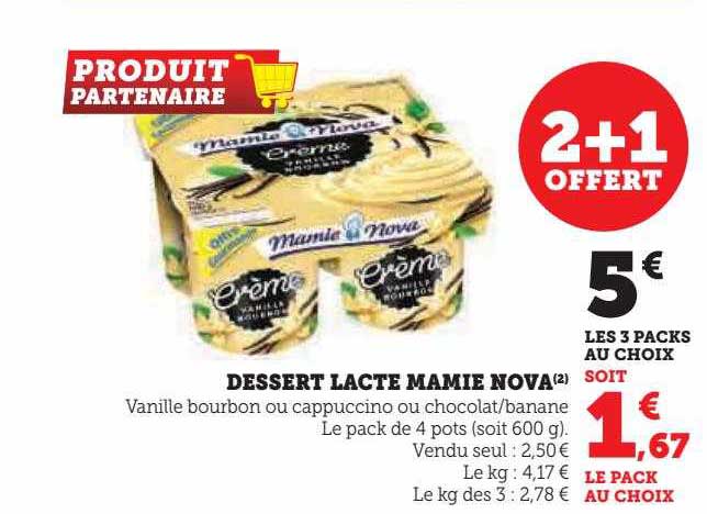 U Express Dessert Lacté Mamie Nova