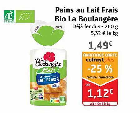 Pains au lait frais - La Boulangère