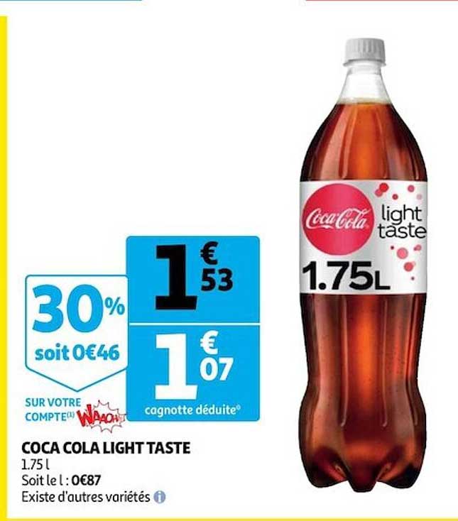 Offre Coca Cola Light Taste chez Auchan