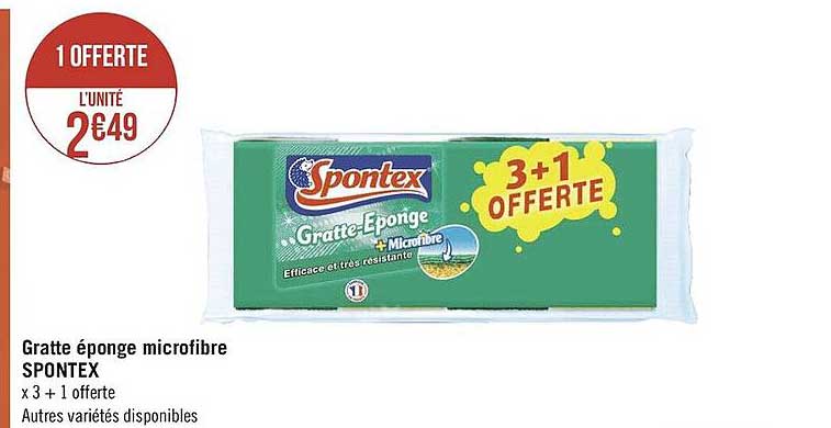 Gratte-Eponge Microfibre x3