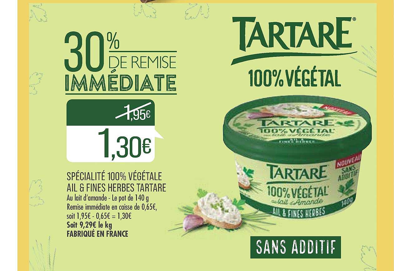 Match Spécialité 100% Végétale Ail & Fines Herbes Tartare